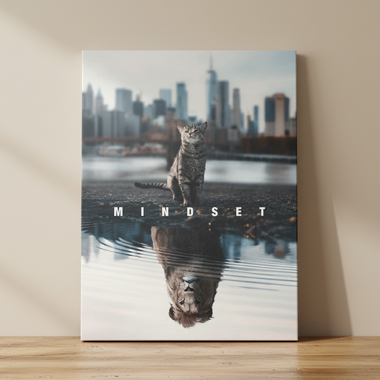 Mindset Motivational Canvas Art Wall Decor