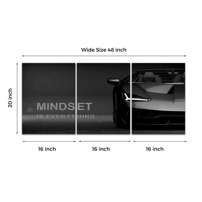 Mindset Is Everything - Lamborghini Set 3 Pieces