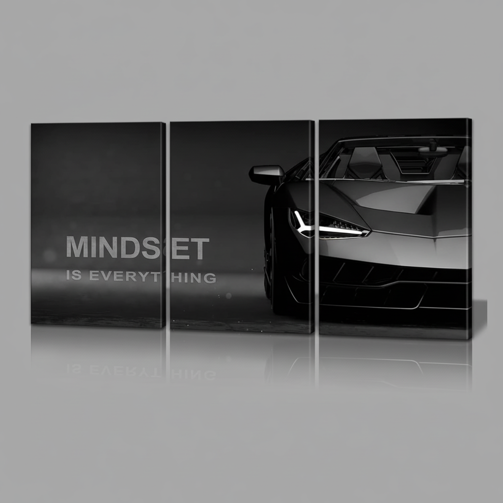 Mindset Is Everything - Lamborghini Set 3 Pieces