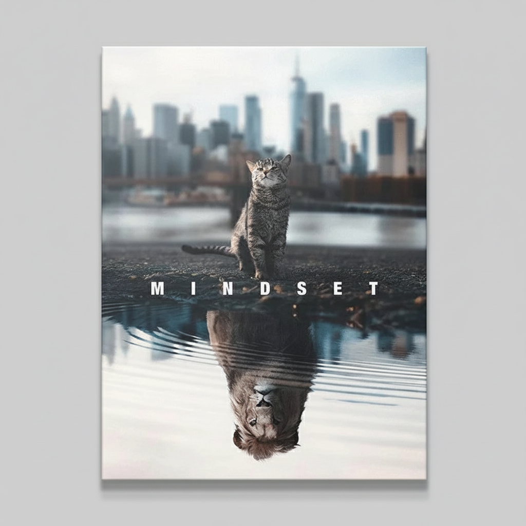 Mindset Motivational Canvas Art Wall Decor